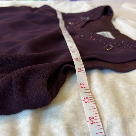 R&M Richards Beaded Slip Chiffon Jacket Dress - Picture 9 of 15